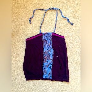 Free people purple halter top women’s size S